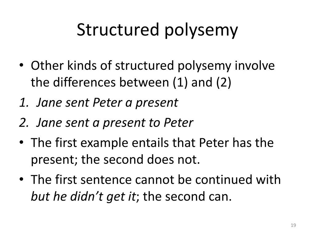structured polysemy 1