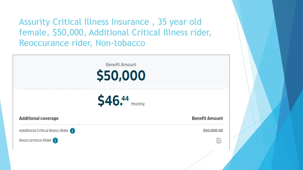 assurity critical illness insurance 35 year 1