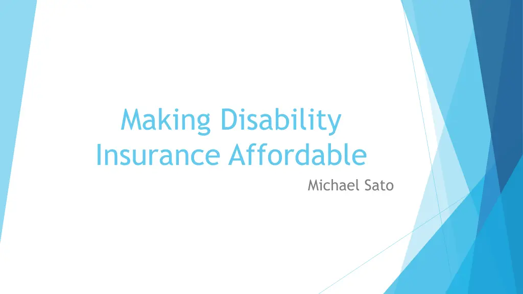 making disability insurance affordable