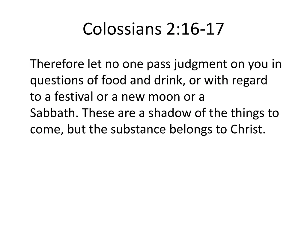colossians 2 16 17