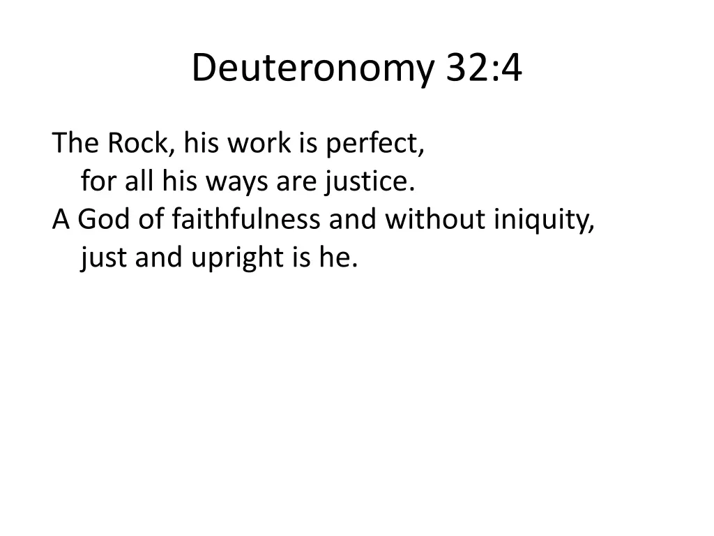 deuteronomy 32 4