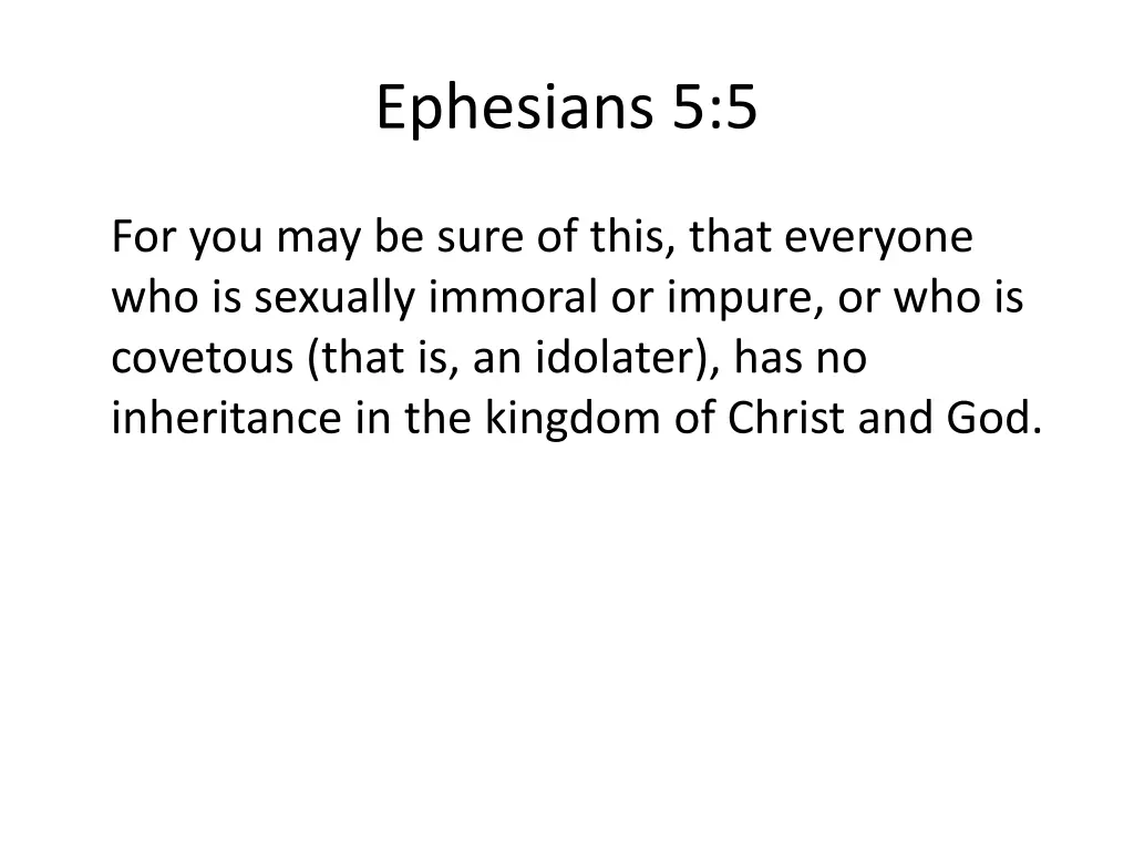 ephesians 5 5