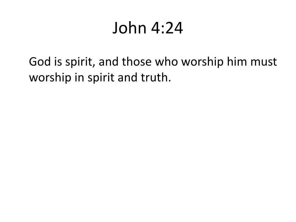 john 4 24