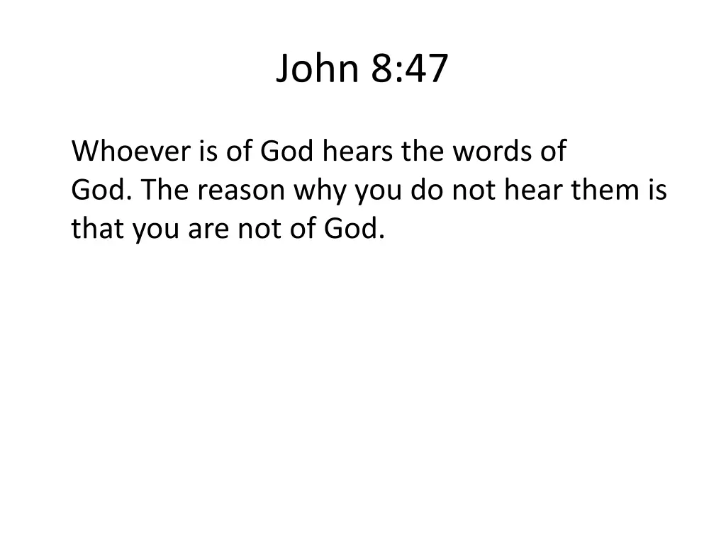 john 8 47