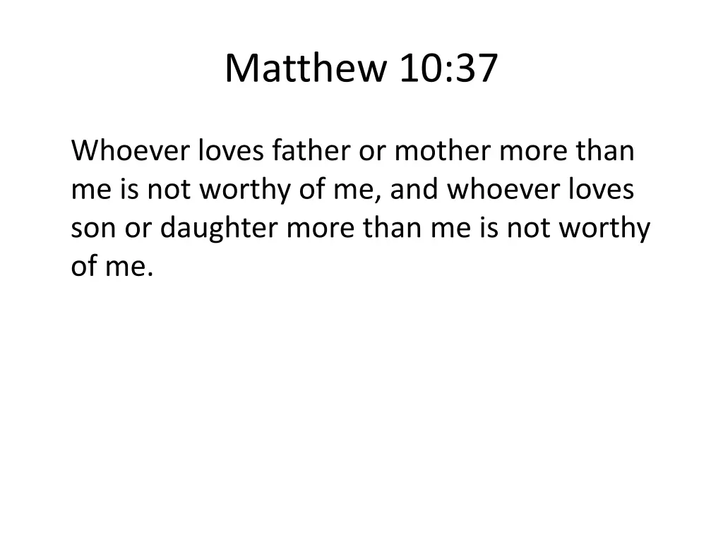 matthew 10 37