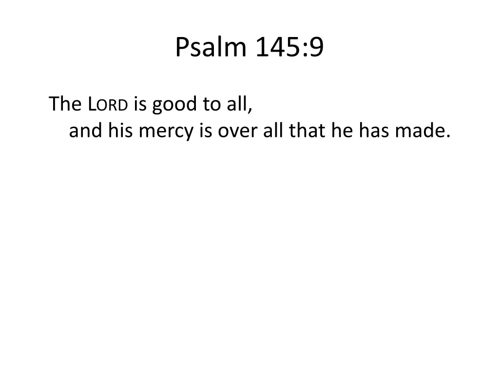 psalm 145 9