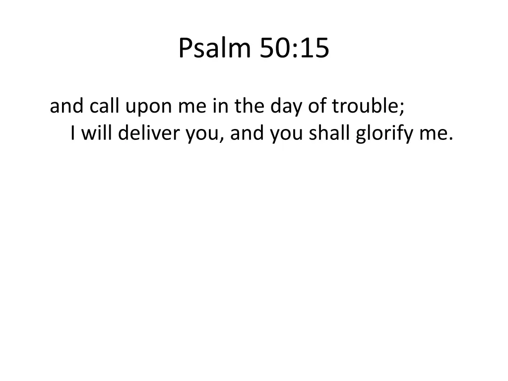 psalm 50 15