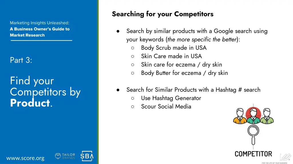 searching for your competitors