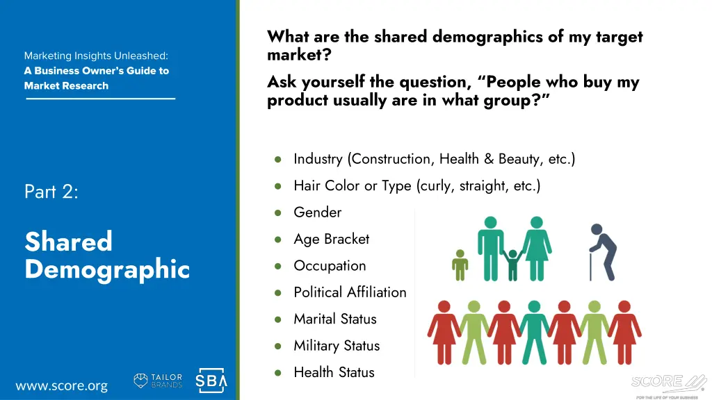 what are the shared demographics of my target