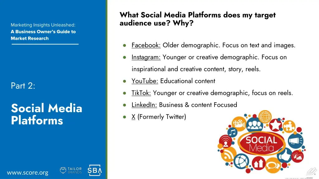 what social media platforms does my target