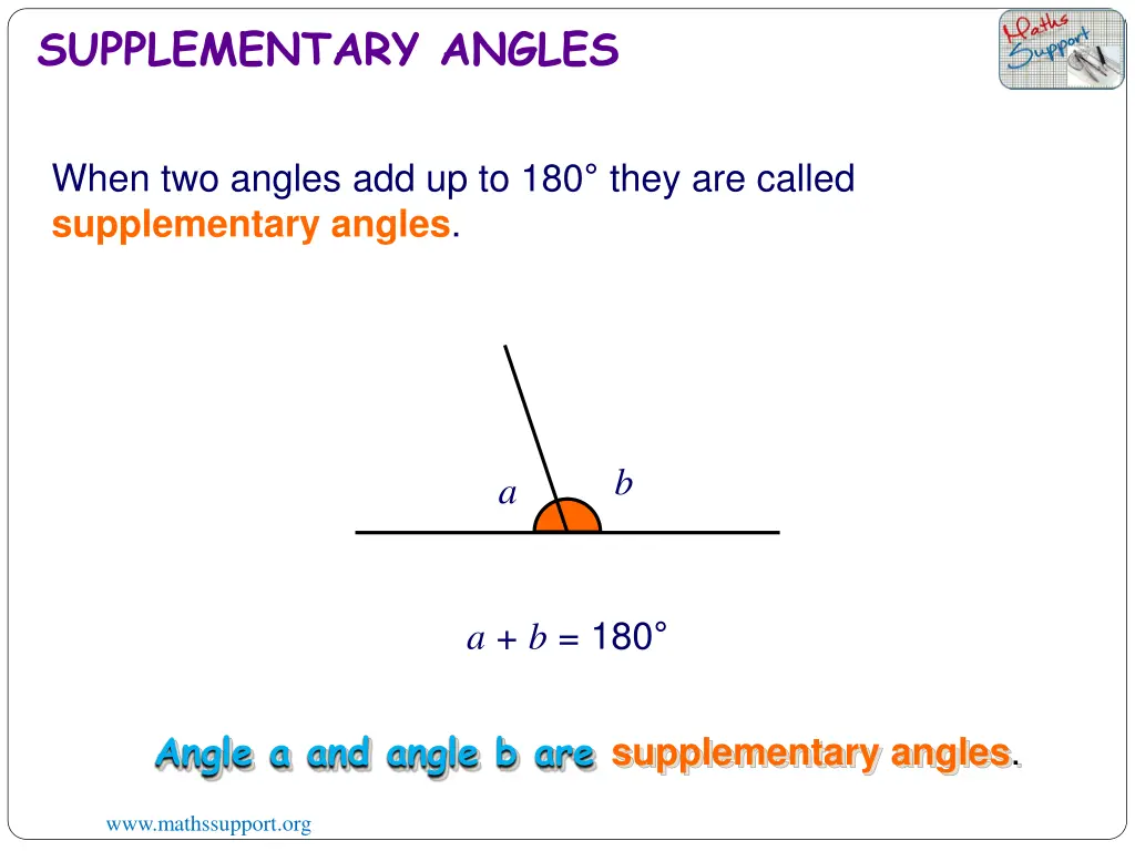 supplementary angles