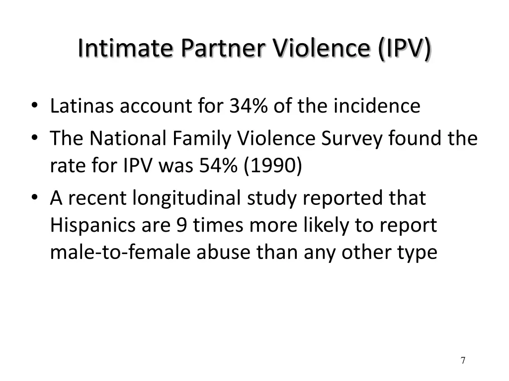intimate partner violence ipv