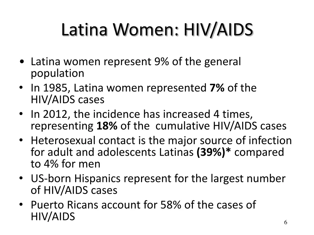 latina women hiv aids