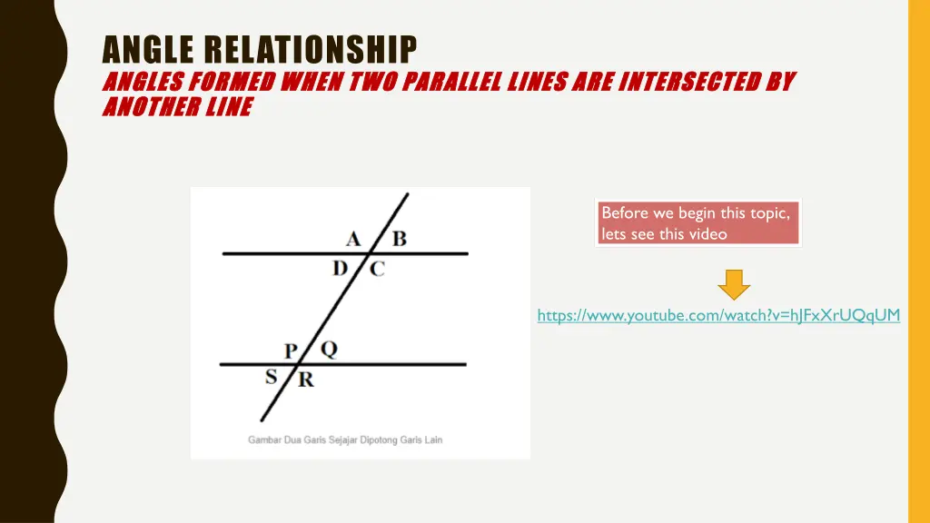 angle relationship angles formed when