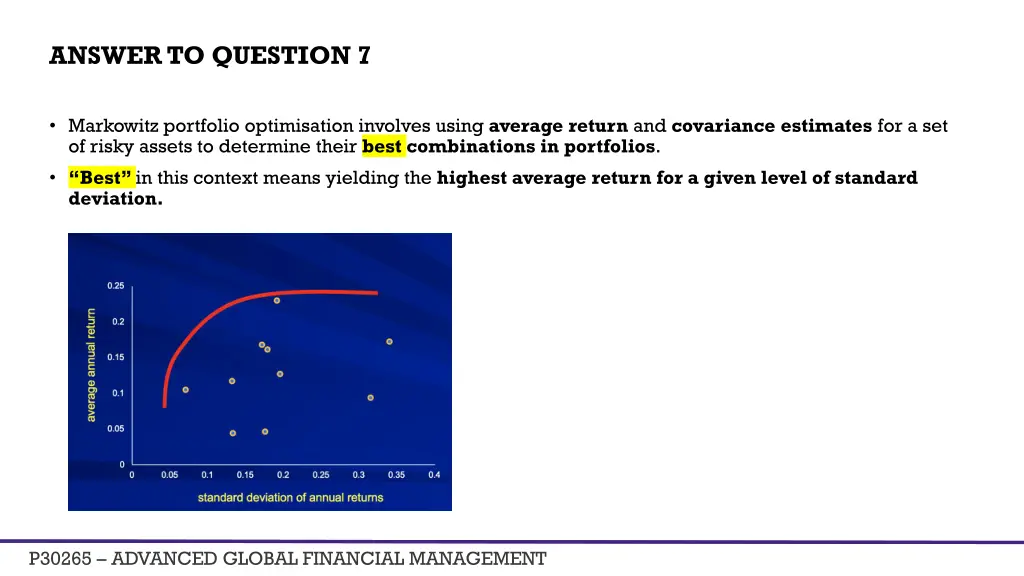 answer to question 7
