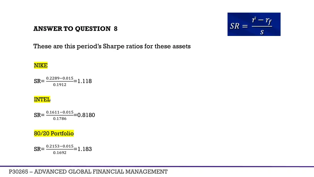 answer to question 8