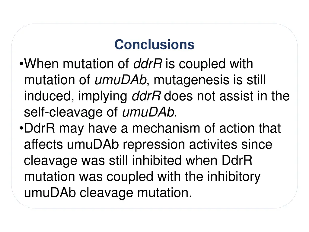 conclusions