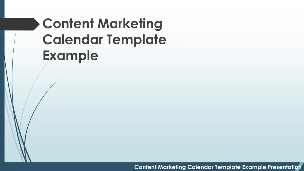 content marketing calendar template example