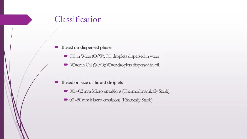 classification