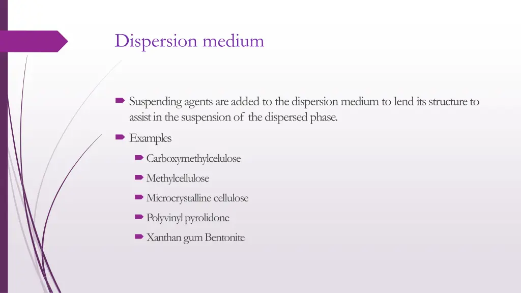 dispersion medium