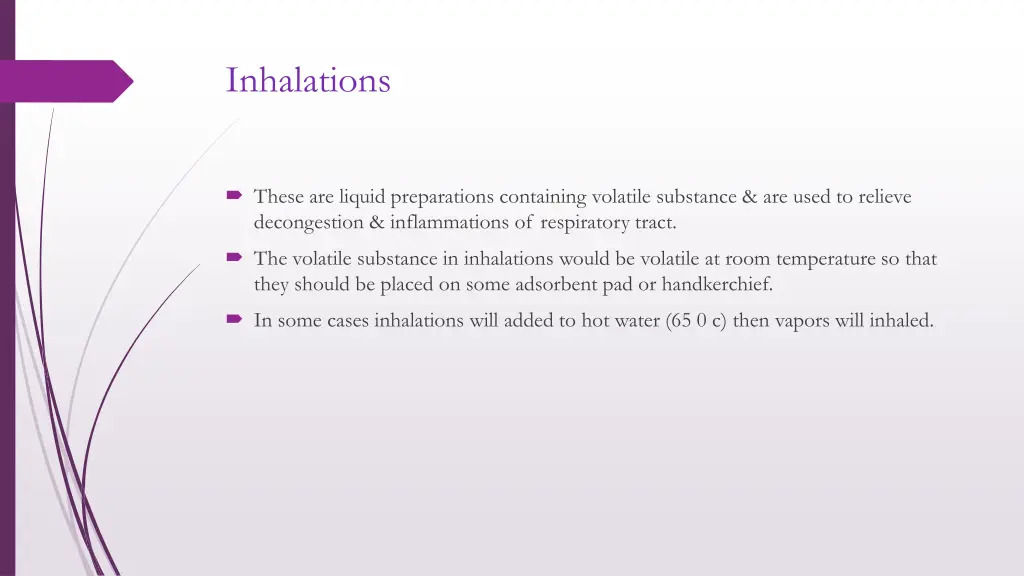 inhalations
