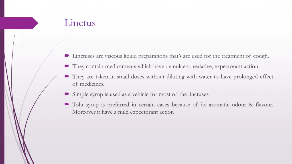 linctus