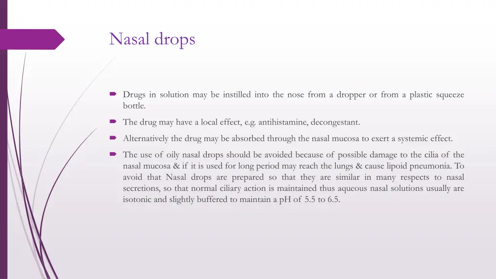 nasal drops