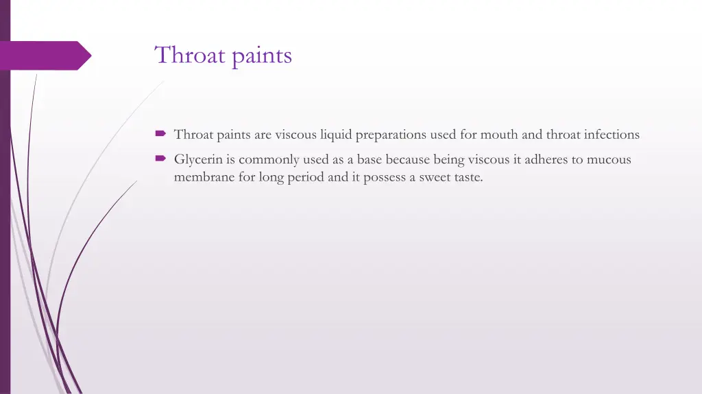 throat paints
