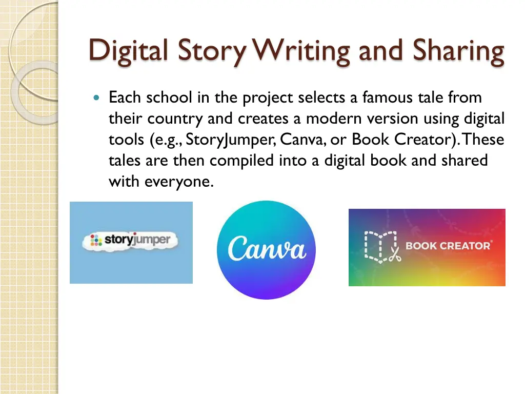 digital story writing and sharing