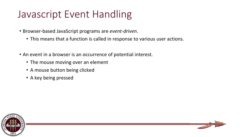 javascript event handling