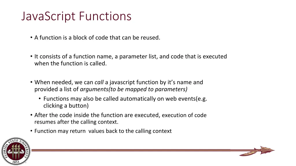 javascript functions