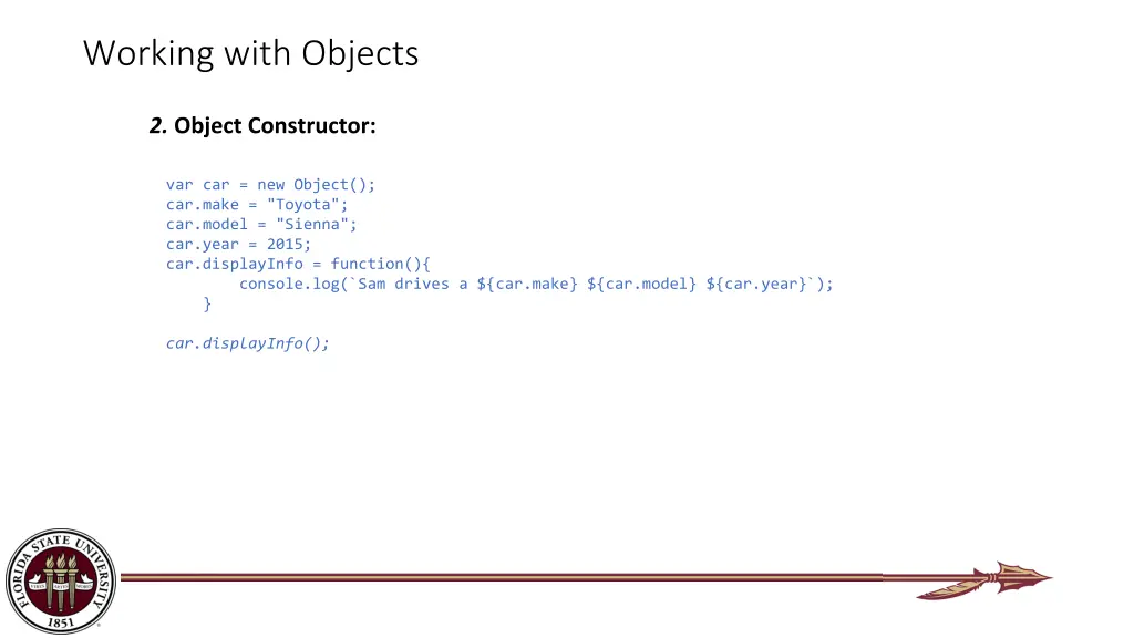 working with objects 1