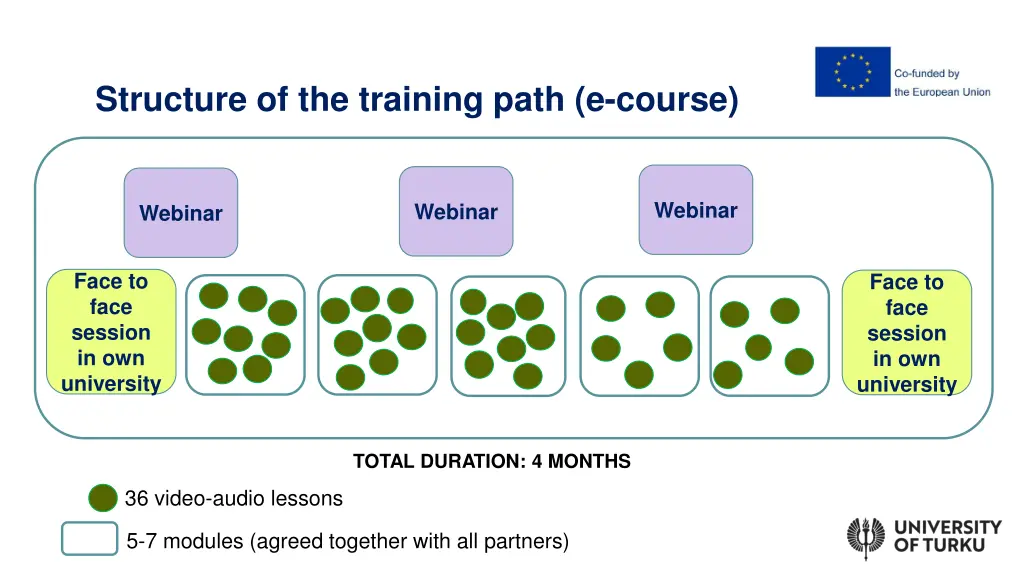 structure of the training path e course