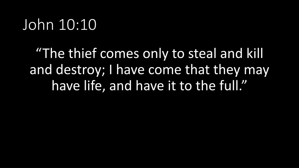 john 10 10