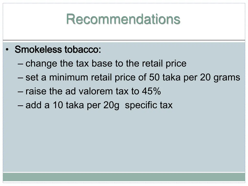 recommendations 2