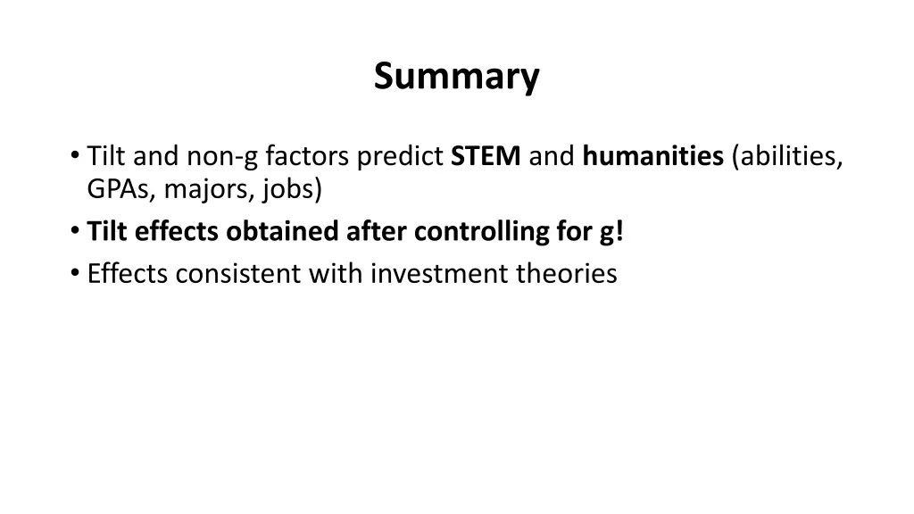 summary