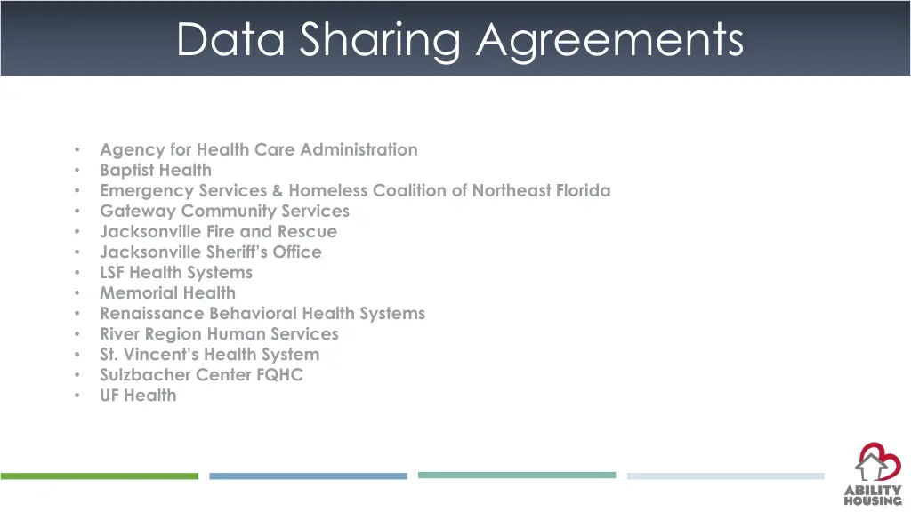 data sharing agreements