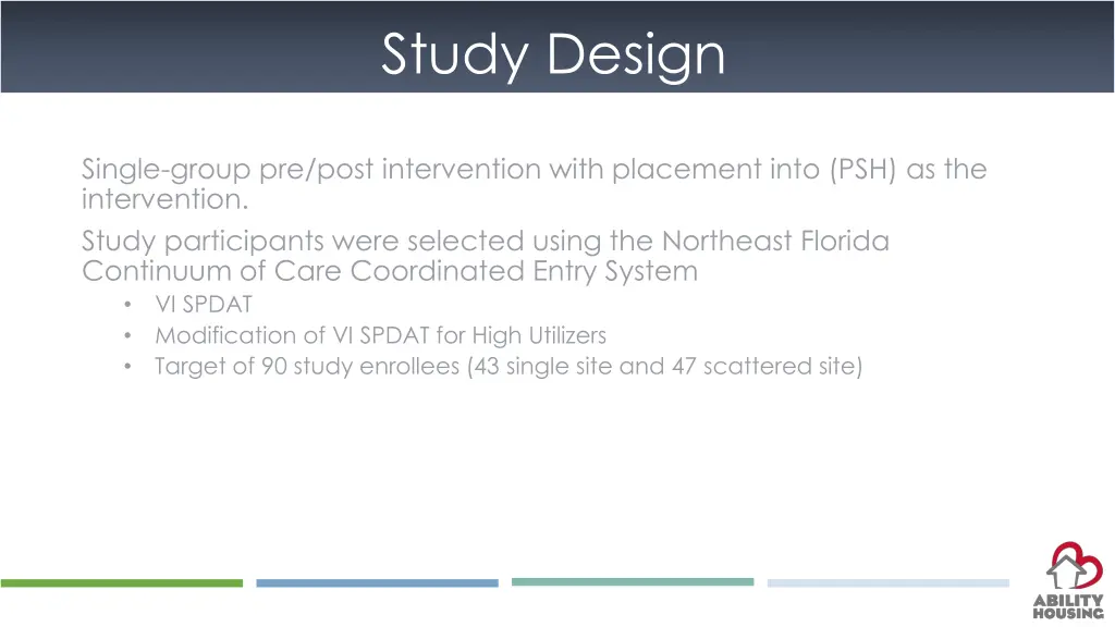study design