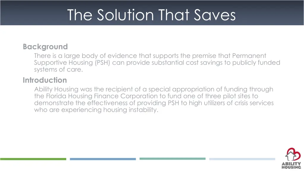 the solution that saves