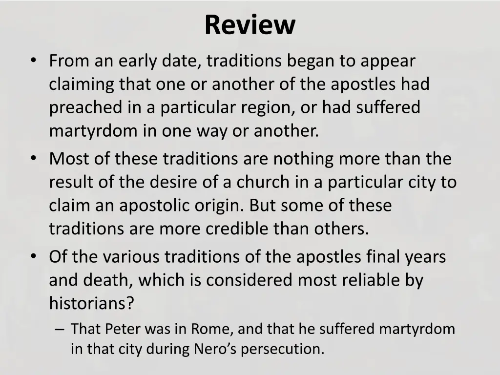 review