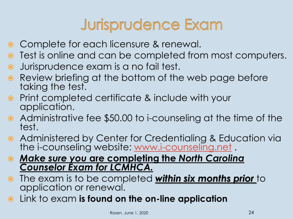 jurisprudence exam