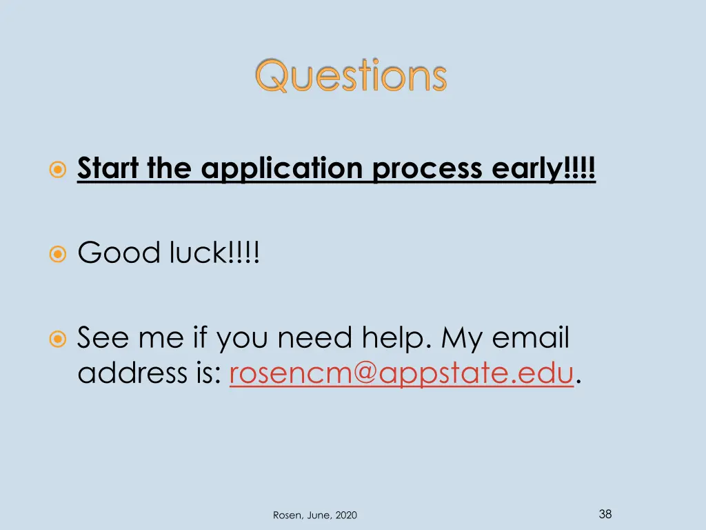 questions