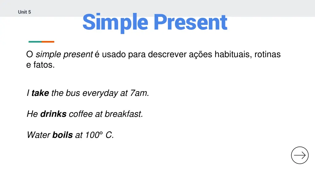 simple present