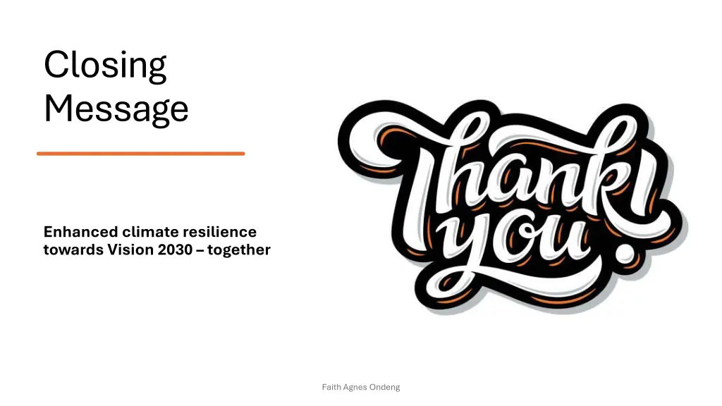 closing message