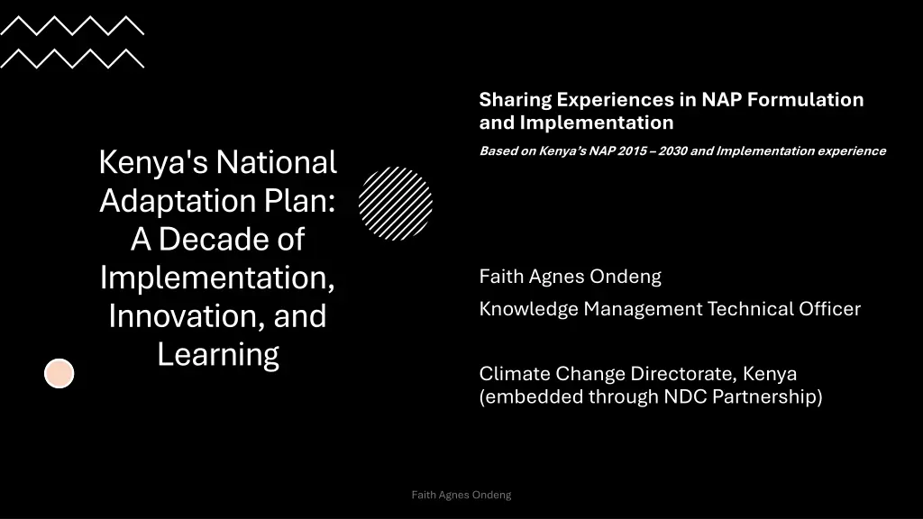 sharing experiences in nap formulation
