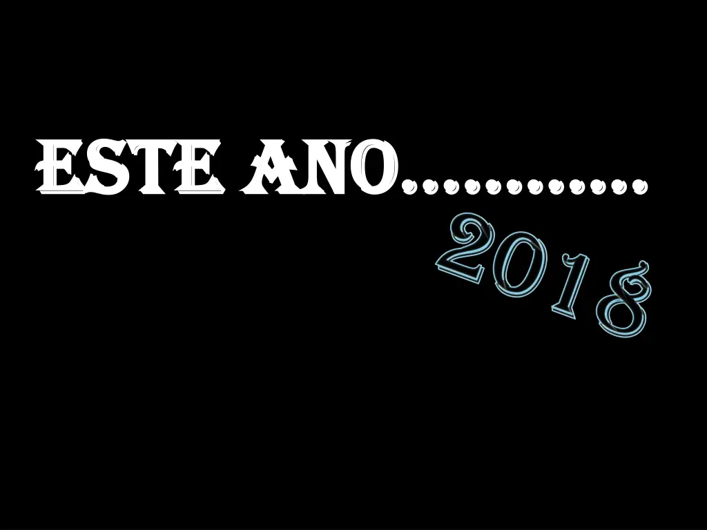 este este ano
