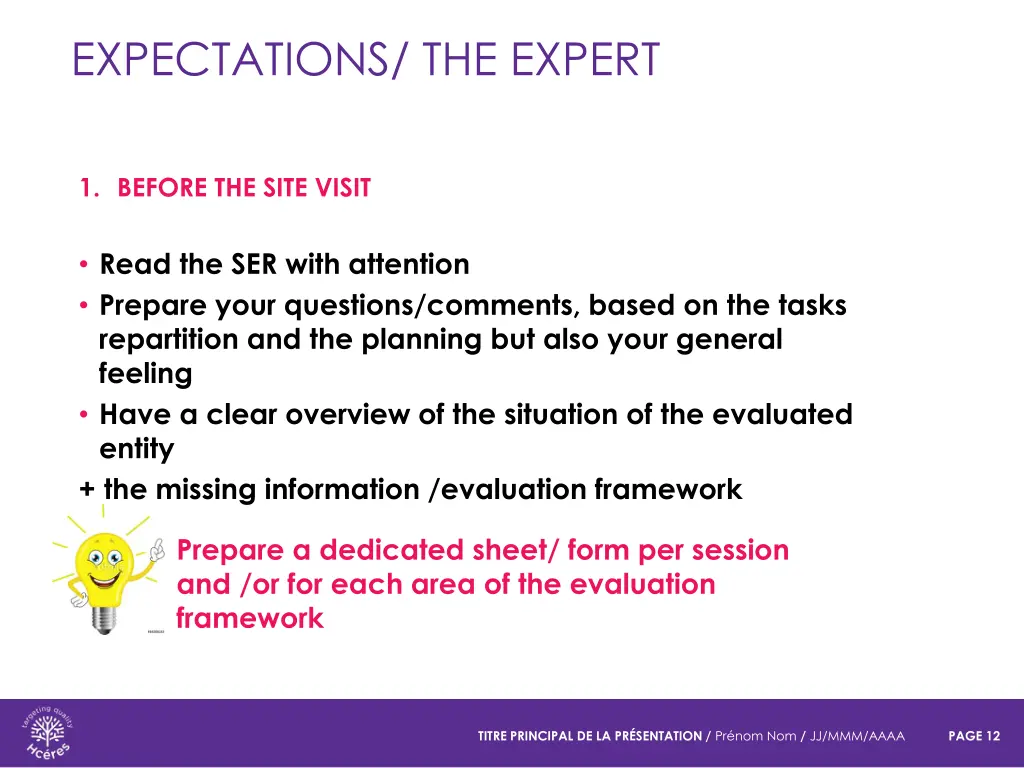 expectations the expert
