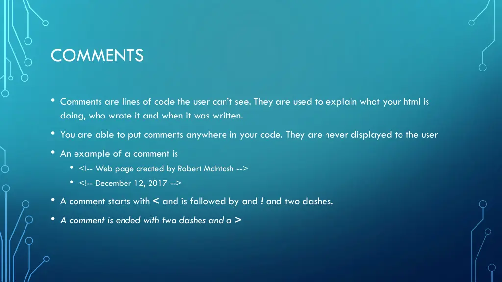 comments
