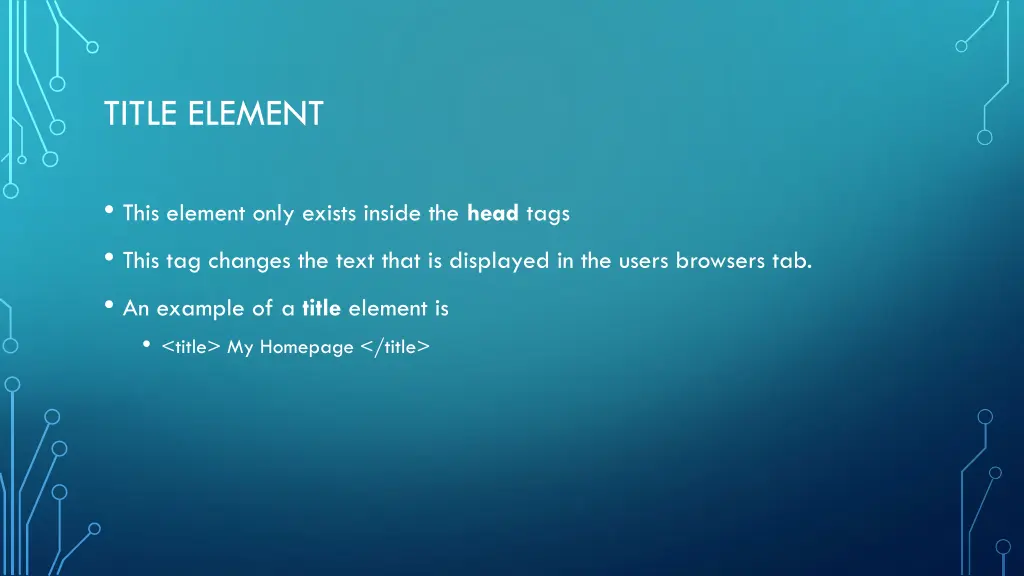 title element