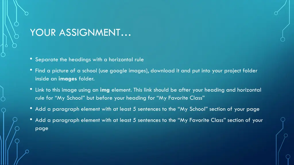 your assignment 1